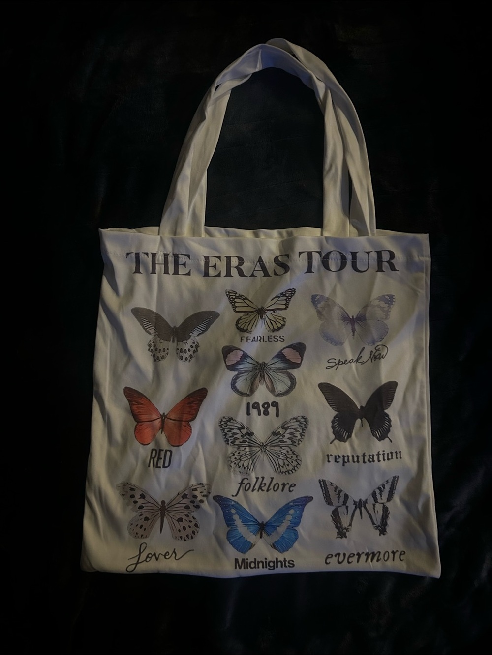 3 for 30$* The Eras Tour Butterfly Tote Bag - White